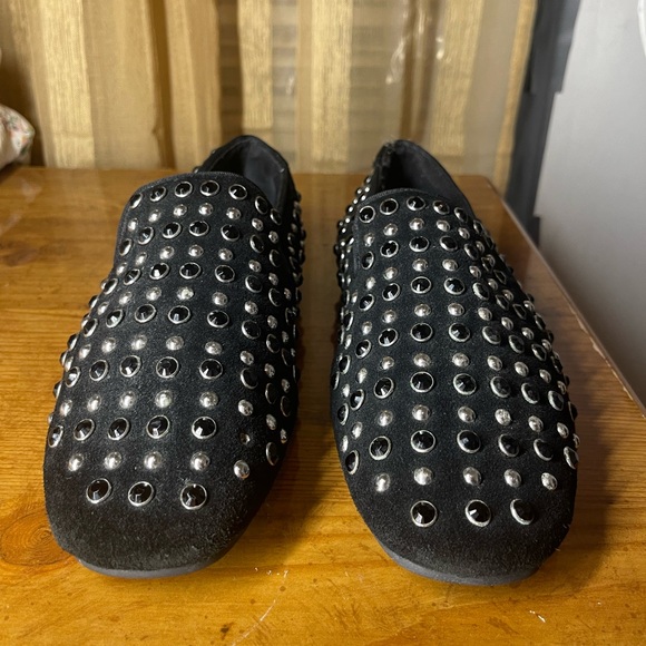 Aldo Montuccio studded Velvet Slip on ( 9) - Picture 6 of 7